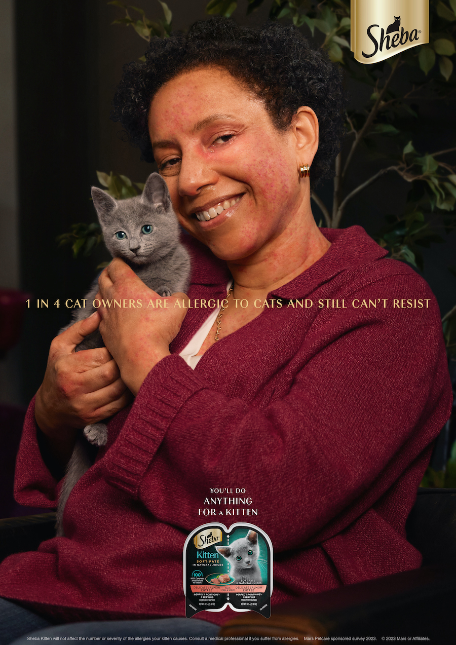 In Sheba's New Ads, Cat Owners Are Allergic to Cats Muse by Clios